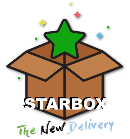 logo Starbox the new delivery scatola spedizioni